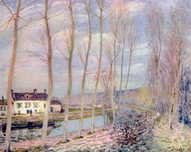 Alfred Sisley Loing Kanal Sweden oil painting art